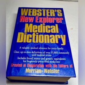 VINTAGE (1999) WEBSTER’S NEW EXPLORER MEDICAL DICTIONARY RESOURCE BOOK